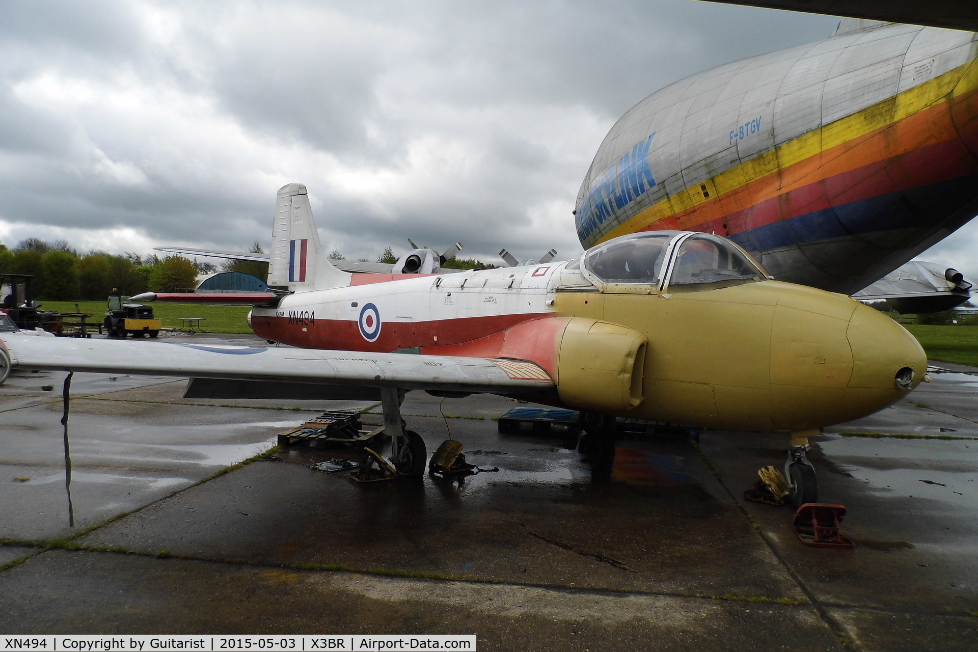 XN494, 1960 Hunting P-84 Jet Provost T.3A C/N PAC/W/10155, At Bruntingthorpe