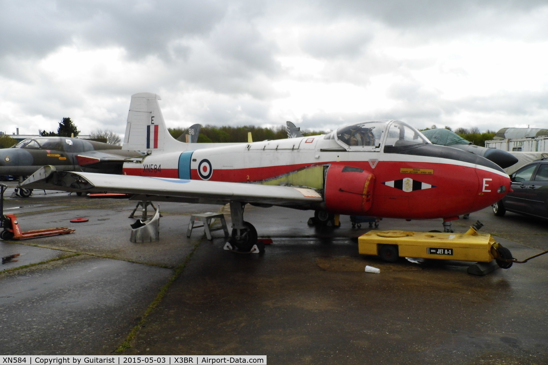XN584, 1961 Hunting P-84 Jet Provost T.3A C/N PAC/W/11826, At Bruntingthorpe