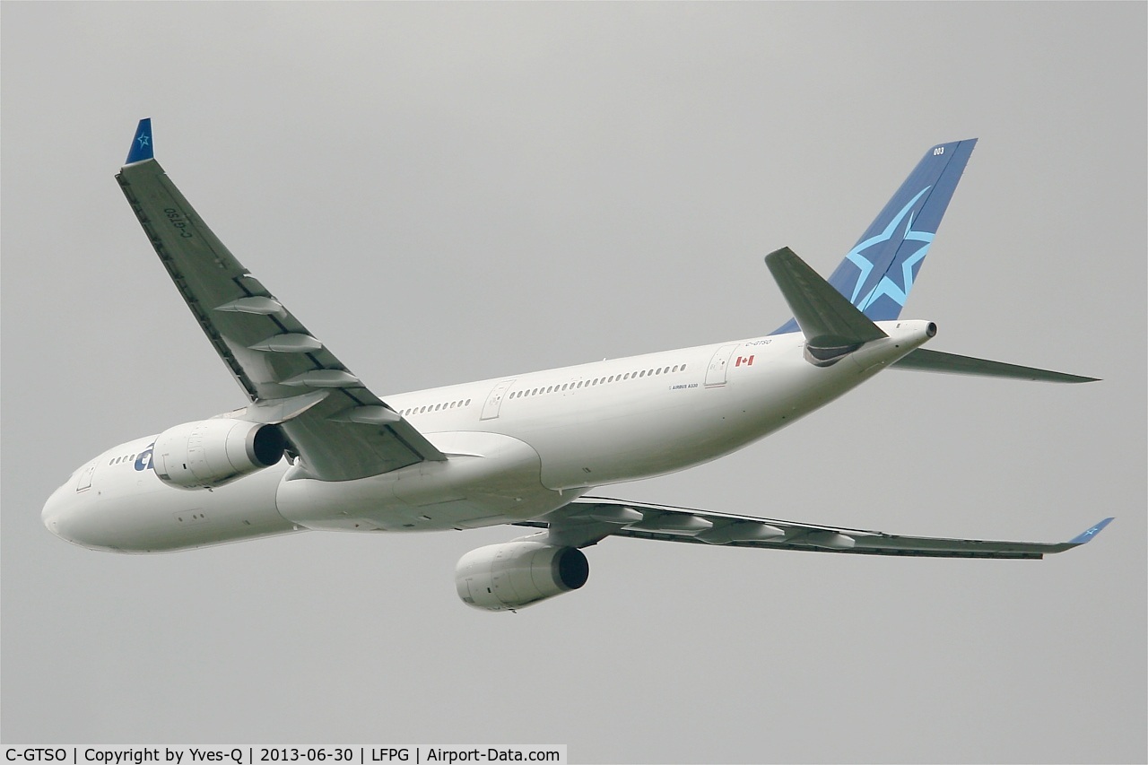 C-GTSO, Airbus A330-342 C/N 132, Airbus A330-342, Take-off Rwy 27L, Roissy Charles De Gaulle Airport (LFPG-CDG)