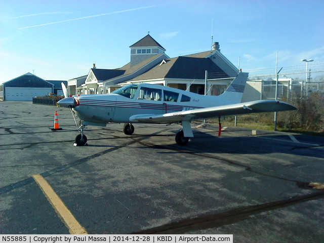 N55885, 1973 Piper PA-28R-200 Cherokee Arrow C/N 28R-7335305, N55885 at Block Island