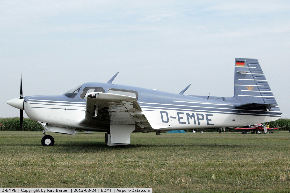 D-EMPE, 1990 Mooney M20J 201 C/N 24-3186, Mooney M.20J Model 205 [24-3186] Tannheim~D 24/08/2013