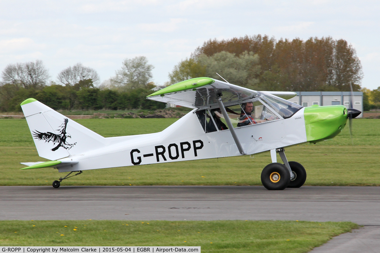 G-ROPP, 2012 Nando Groppo Trial C/N LAA 372-15178, Nando Groppo Trial at The Real Aeroplane Club's Auster Fly-In, Breighton Airfield, May 4th 2015.