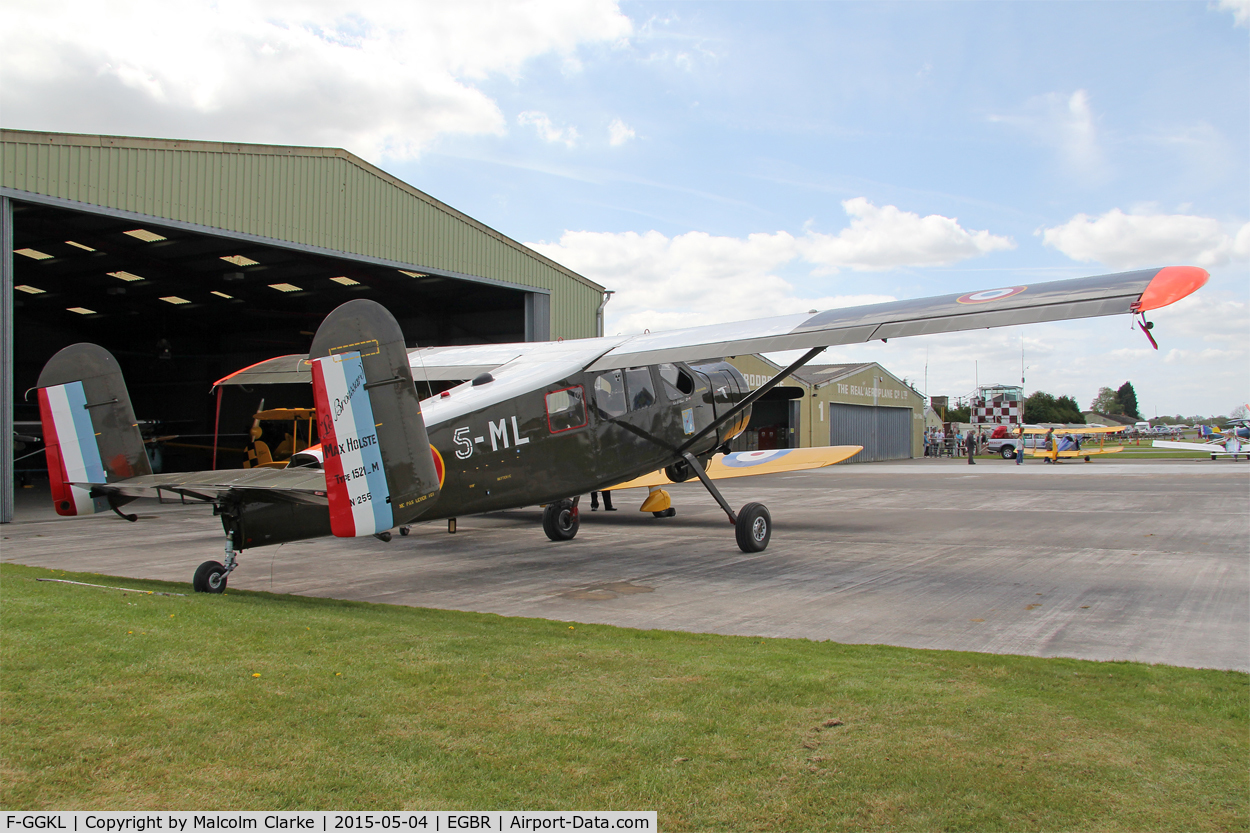 F-GGKL, 1960 Max Holste MH.1521M Broussard C/N 255, Max Holste MH.1521M Broussard at The Real Aeroplane Company's Auster Fly-In, Breighton Airfield, May 4th 2015.