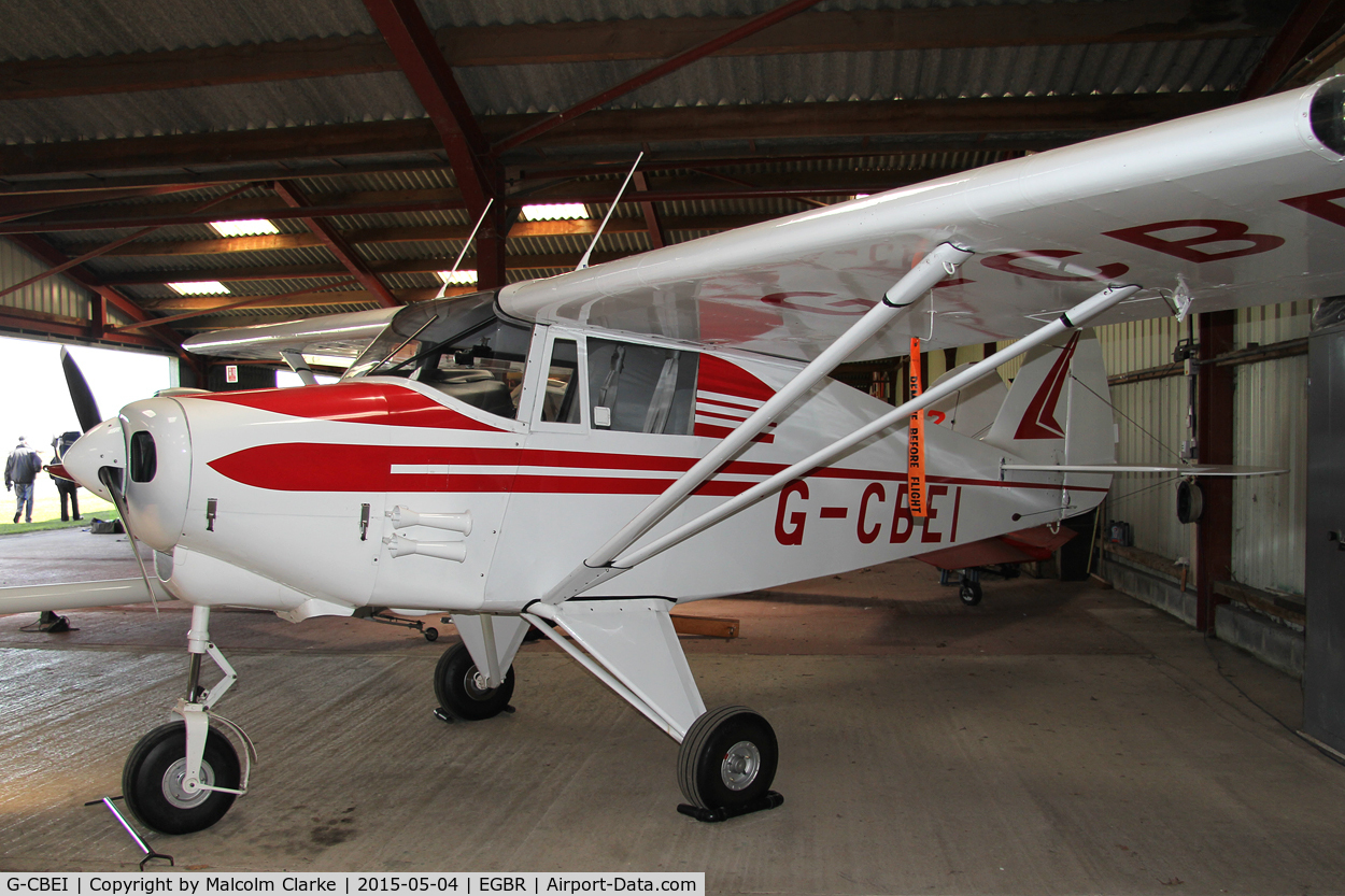 G-CBEI, 1961 Piper PA-22-108 Colt Colt C/N 22-9136, Piper PA-22-108 Colt at The Real Aeroplane Club's Auster Fly-In, Breighton Airfield, May 4th 2015.