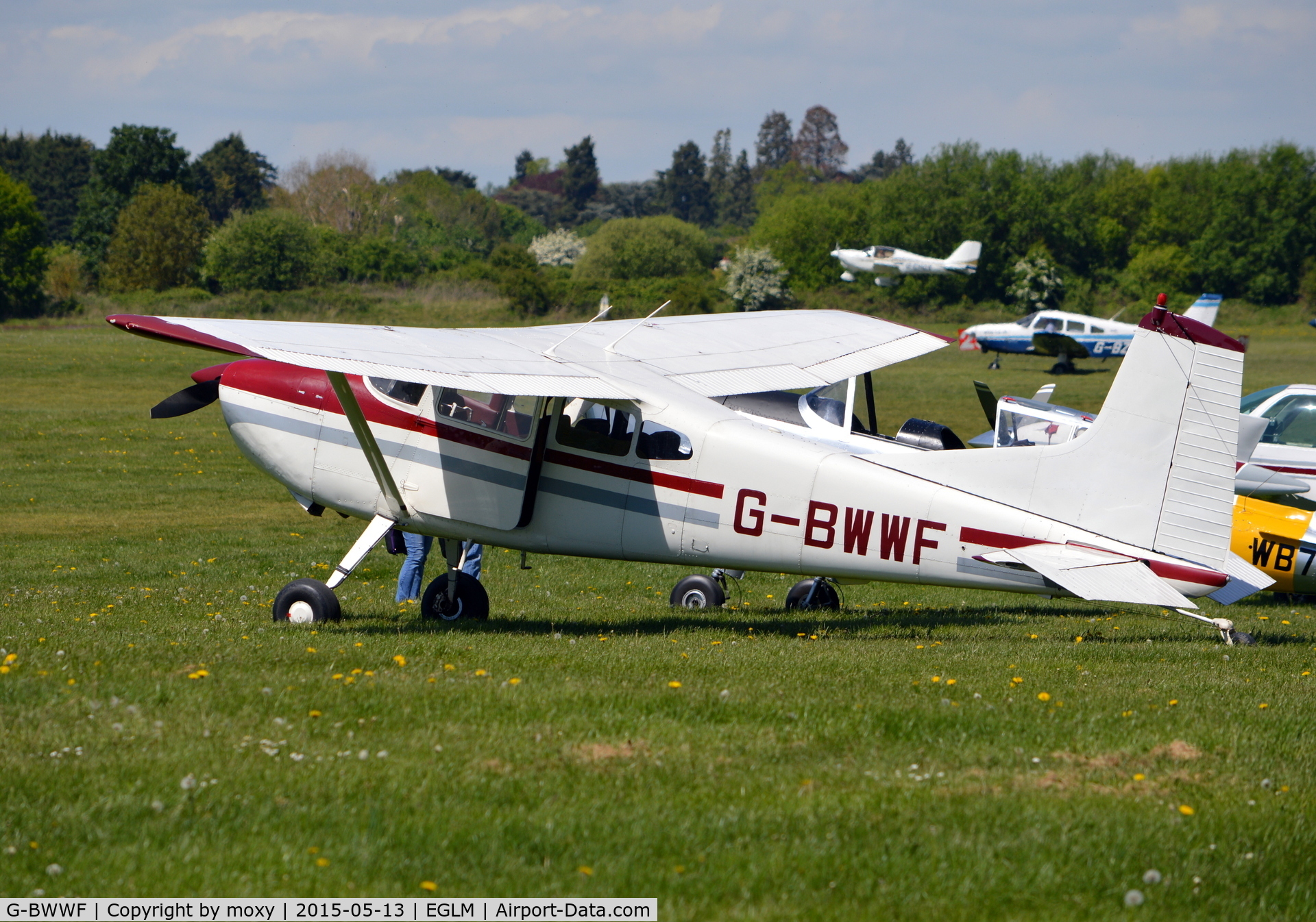 G-BWWF, 1962 Cessna 185A Skywagon C/N 185-0240, Cessna 185A at White Waltham. Ex N4893K