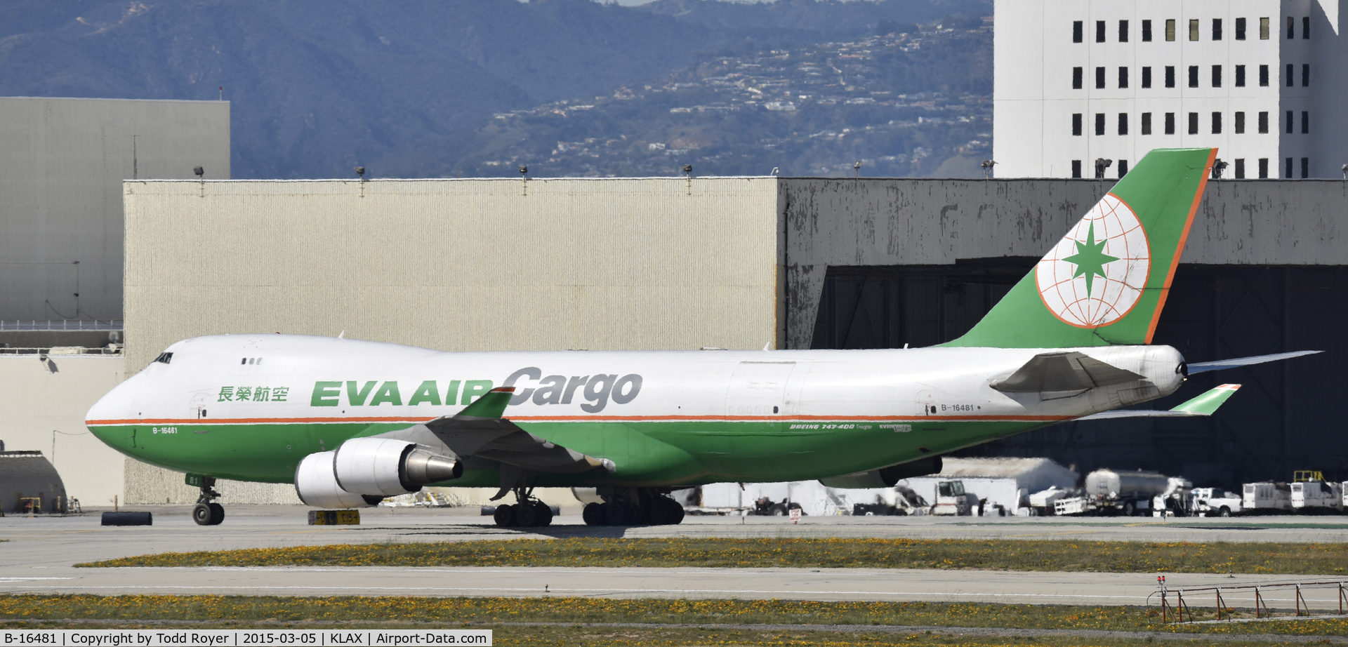 B-16481, Boeing 747-45EF (SCD) C/N 30607, Taxing at LAX