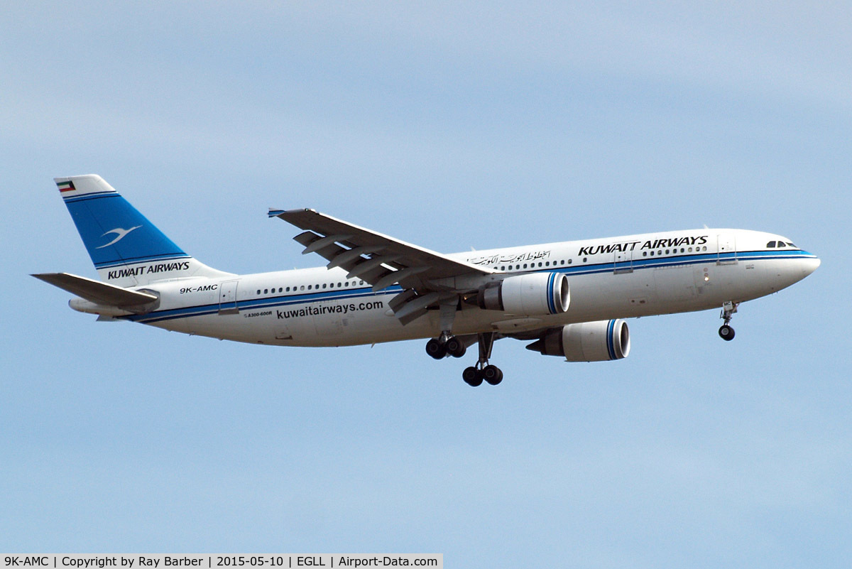 9K-AMC, 1993 Airbus A300B4-605R C/N 699, Airbus A300B4-605R [699] (Kuwait Airways) Home~G 10/05/2015. On approach 27L.