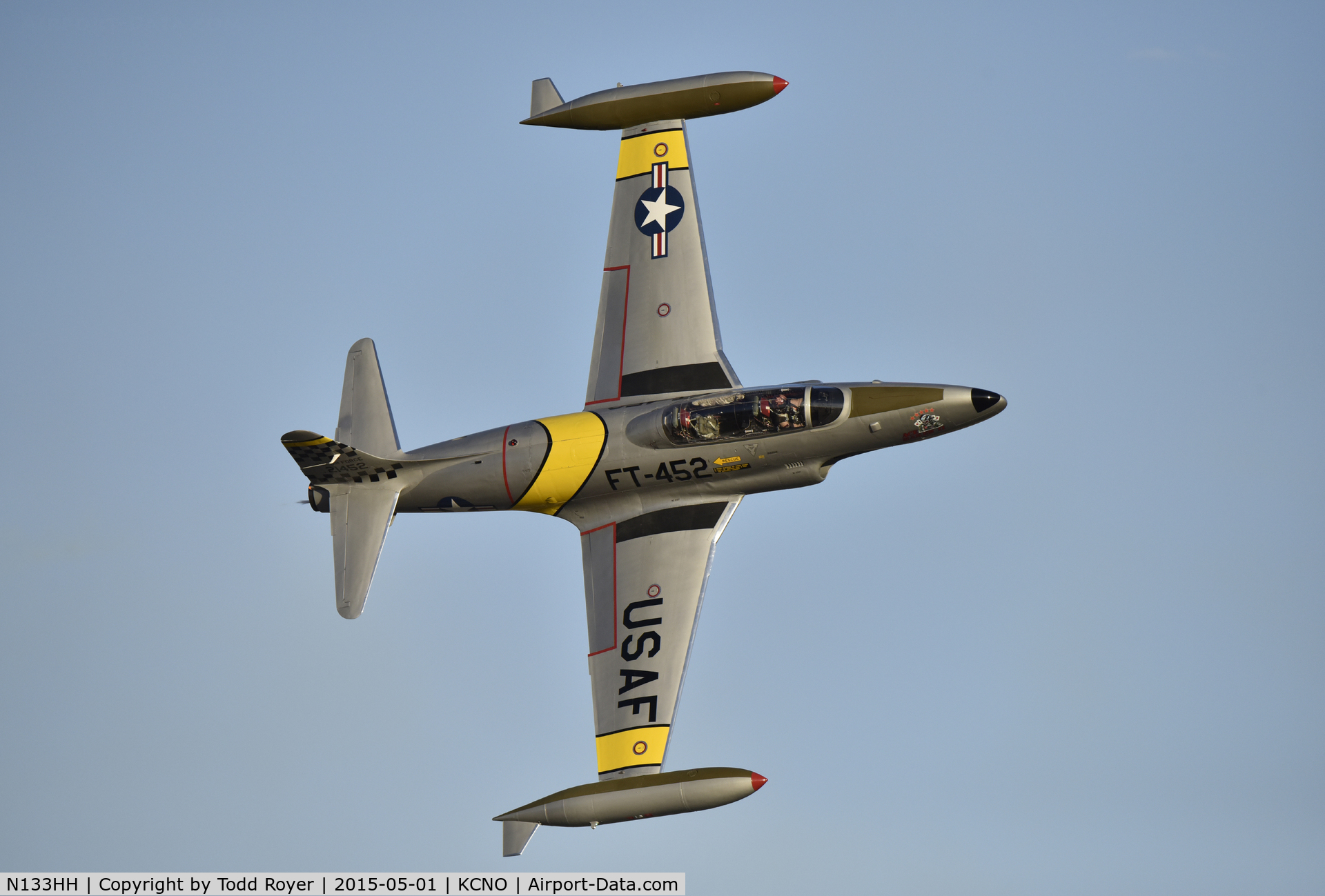 N133HH, Canadair CT-133 Silver Star 3 (CL-30) C/N 133452, Flying at the 2015 Planes of Fame Airshow
