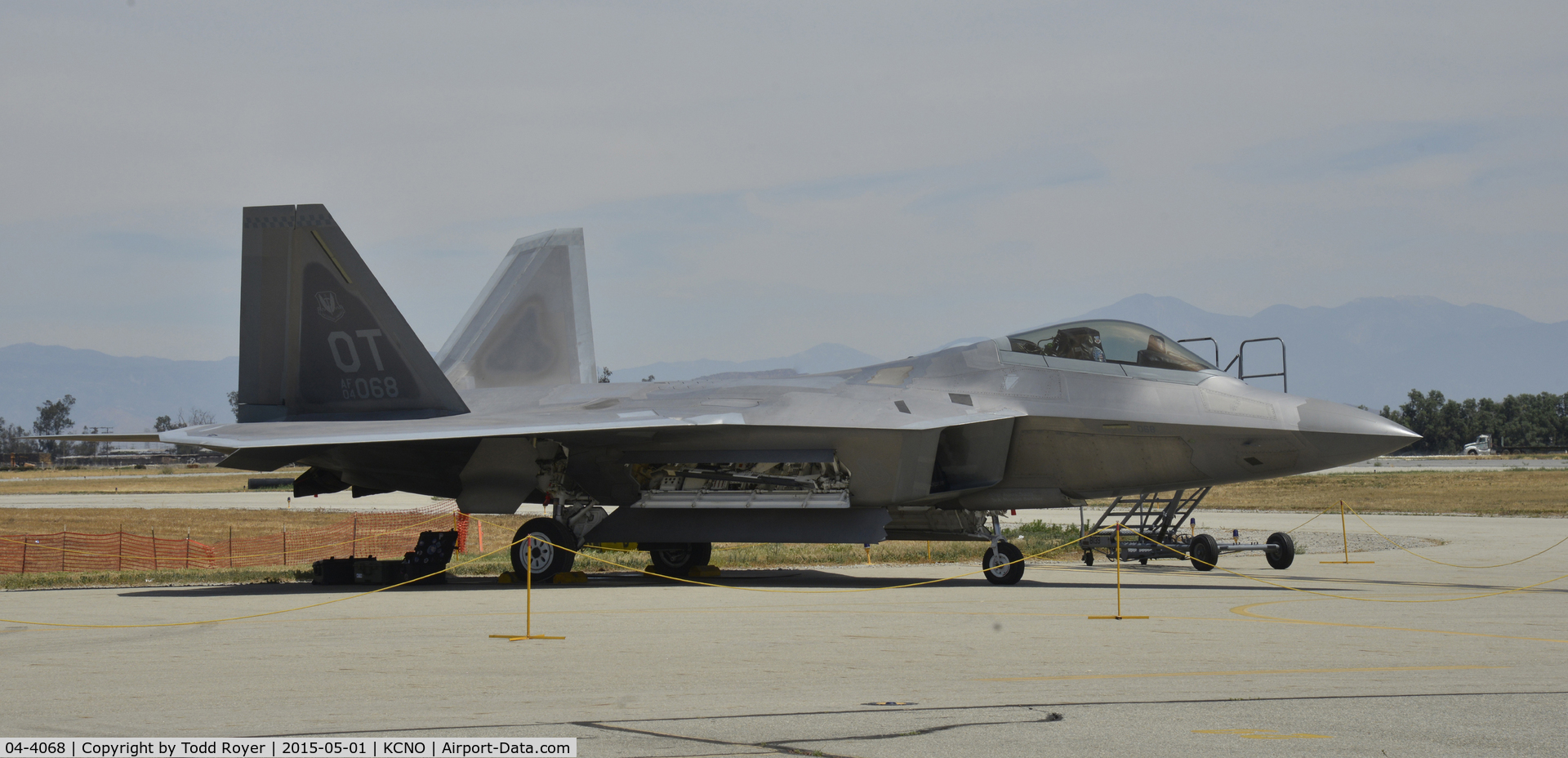 04-4068, 2004 Lockheed Martin F-22A Raptor C/N 4068, On display at the 2015 Planes of Fame Airshow