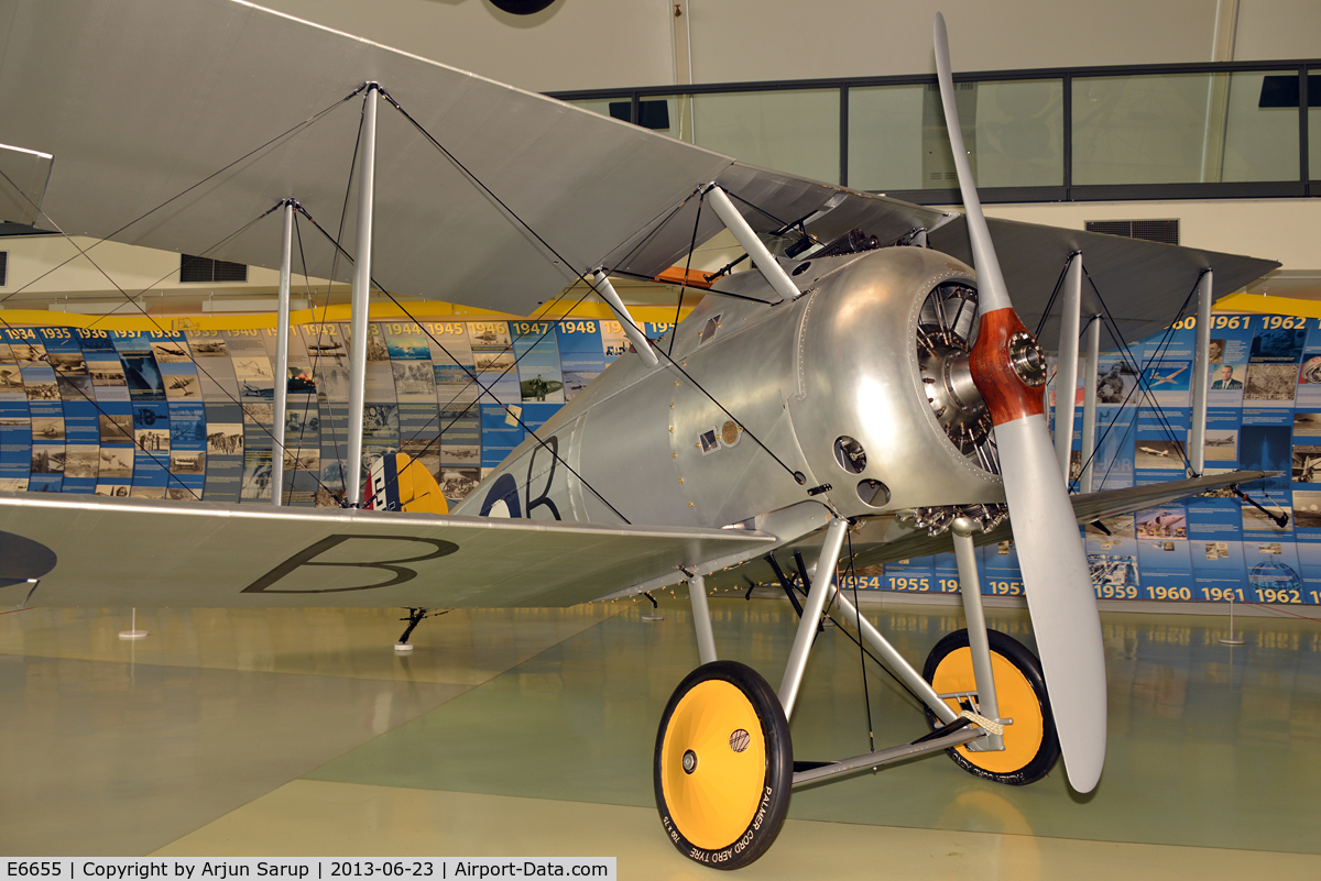 E6655, Sopwith Snipe 7F.1 Replica C/N Not found E6655, On display at RAF Museum Hendon.
