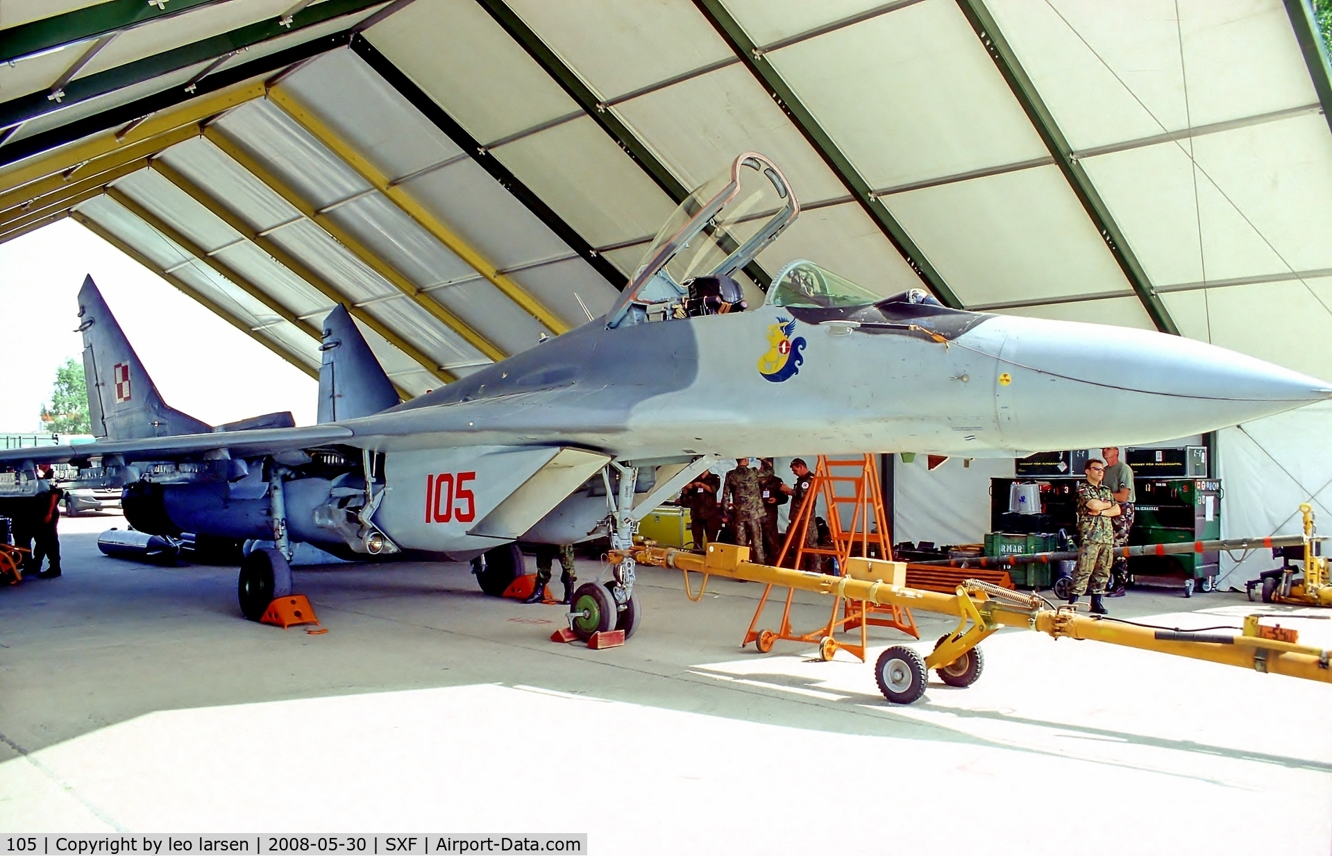 105, Mikoyan-Gurevich MiG-29A C/N 2960535105, Berlin Air Show 30.5.08