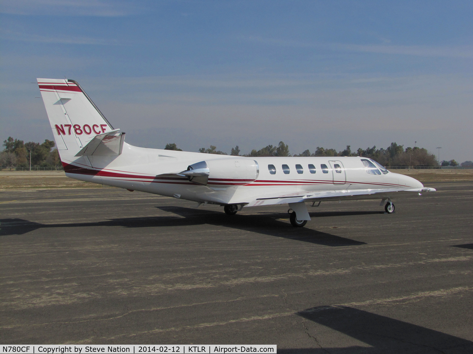 N780CF, 1978 Cessna 550 Citation II C/N 550-0014, Carfayne, Inc. (Corvallis, OR) operates one of the earliest Cessna 550s (550-0014) still on FAA register - @ Mefford Field (Tulare, CA) for 2014 International Ag Expo