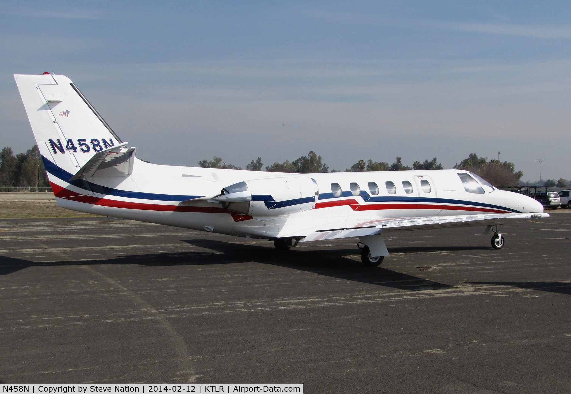 N458N, 1979 Cessna 550 C/N 550-0061, Eagle NW Air Cessna 550 @ Mefford Field (Tulare, CA) for 2014 International Ag Expo