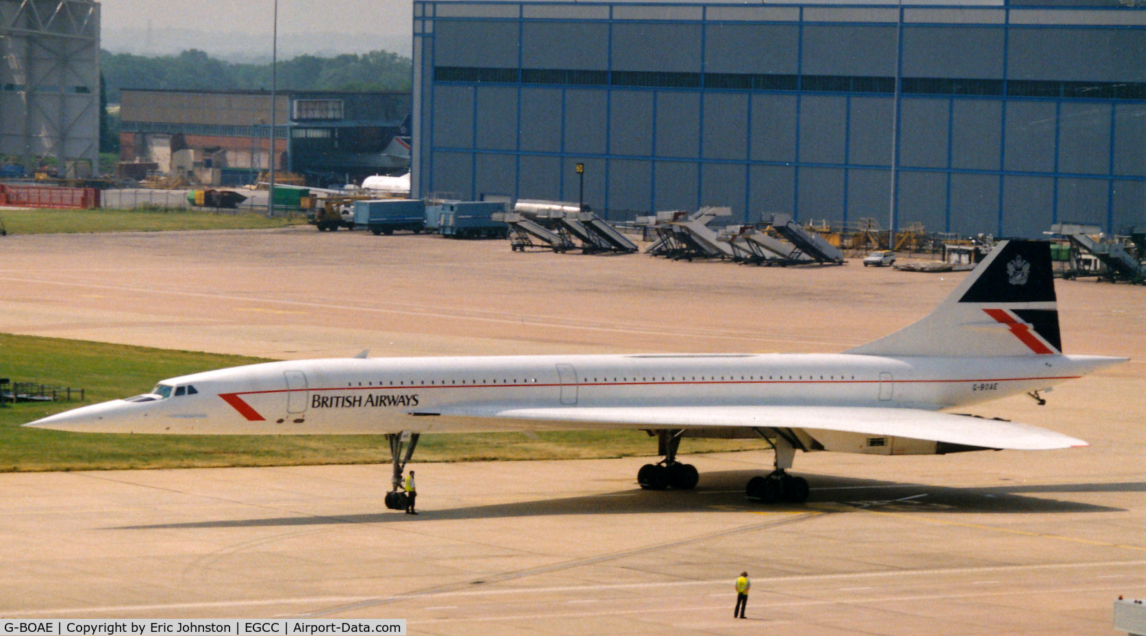 G-BOAE, 1977 Aerospatiale-BAC Concorde 1-102 C/N 100-012, Seen at Manchester