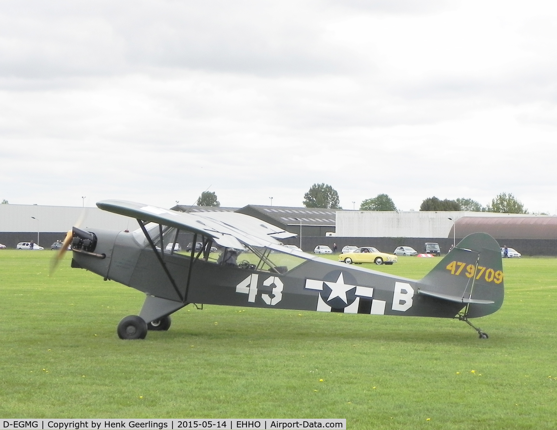 D-EGMG, 1944 Piper L-4J Grasshopper (J3C-65D) C/N 12005, Hoogeveen Aerodrome  , Wings and Wheels , 14 may 201