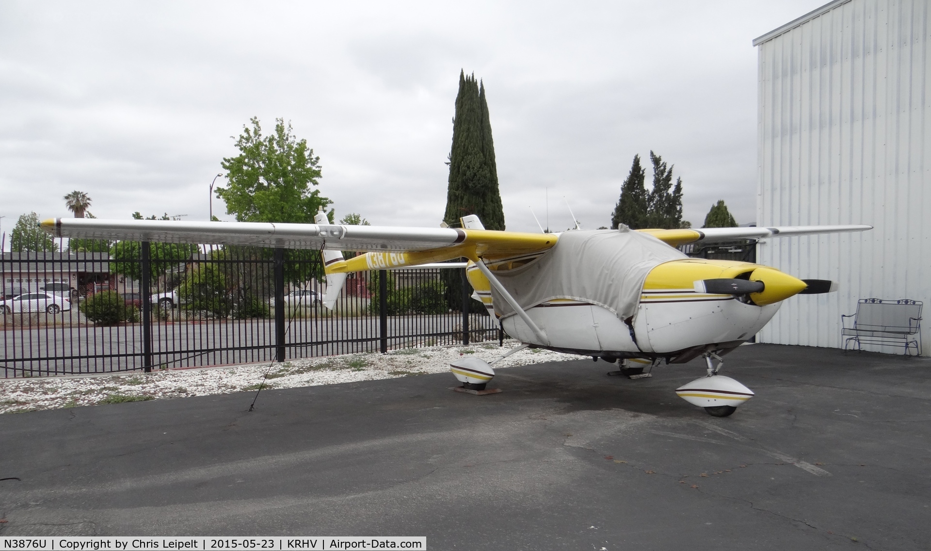 N3876U, 1964 Cessna 336 Skymaster C/N 336-0176, A transient 1964 Cessna 336 getting some work done at Reid Hillview Airport, CA. It comes down often to Victory for maintenance.