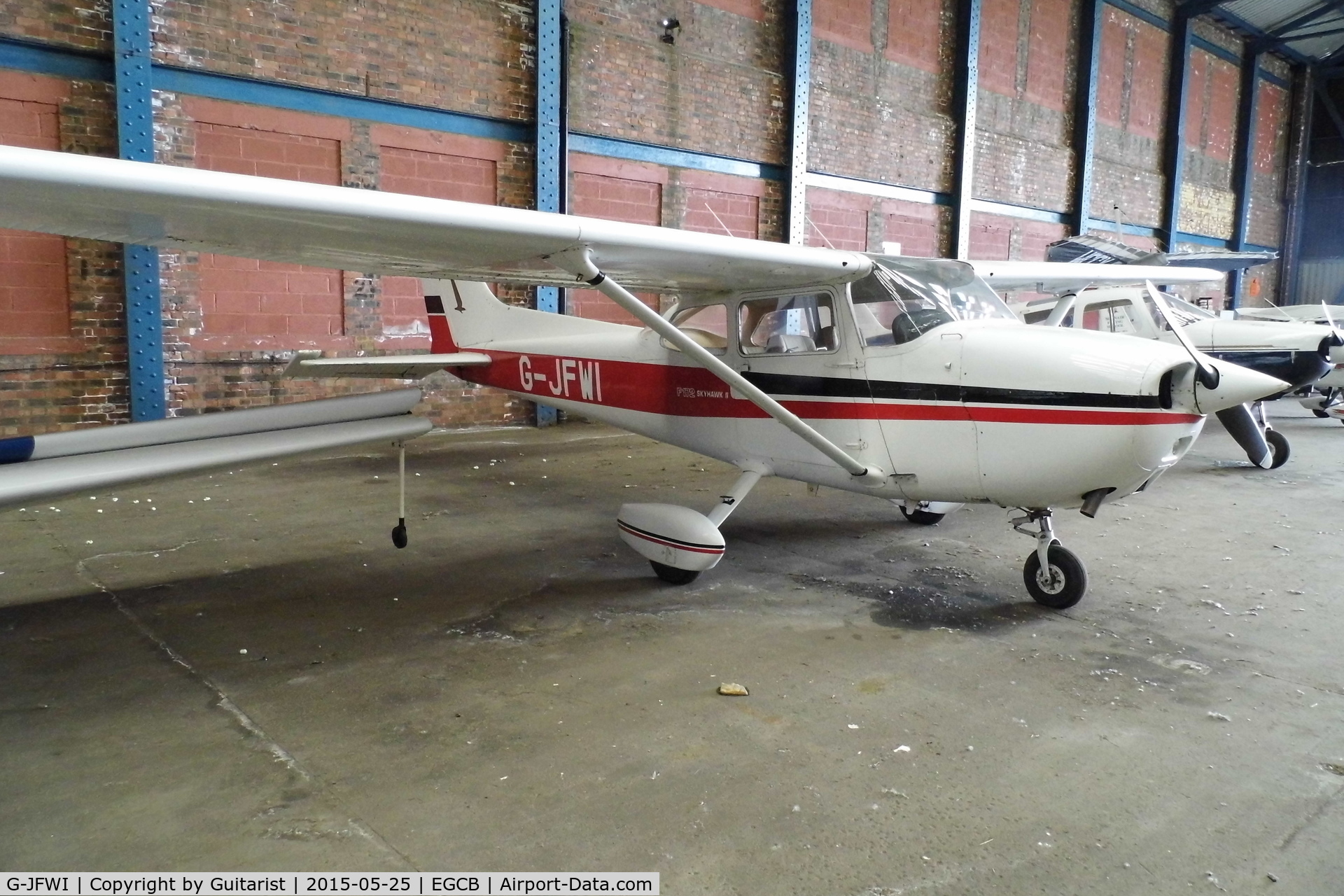 G-JFWI, 1977 Reims F172N Skyhawk C/N 1622, City Airport Manchester