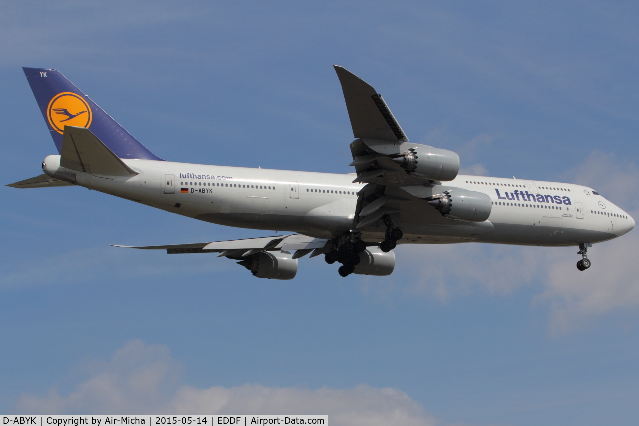 D-ABYK, 2012 Boeing 747-830 C/N 37835, Lufthansa