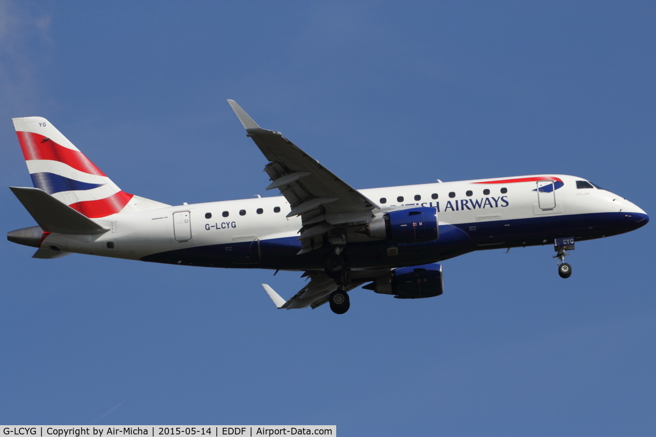 G-LCYG, 2009 Embraer 170STD (ERJ-170-100STD) C/N 17000300, BA CityFlyer