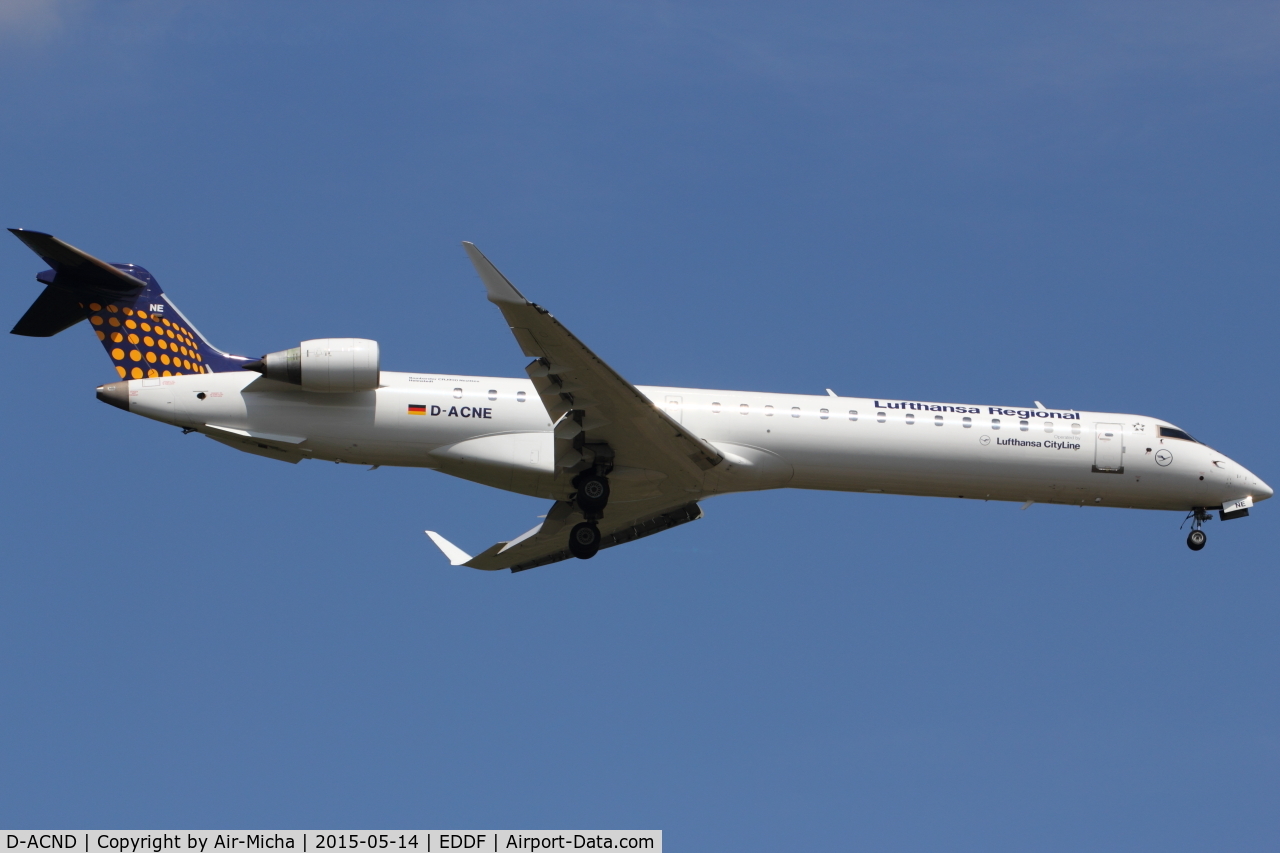 D-ACND, 2009 Bombardier CRJ-701 (CL-600-2C10) Regional Jet C/N 15238, Lufthansa CityLine