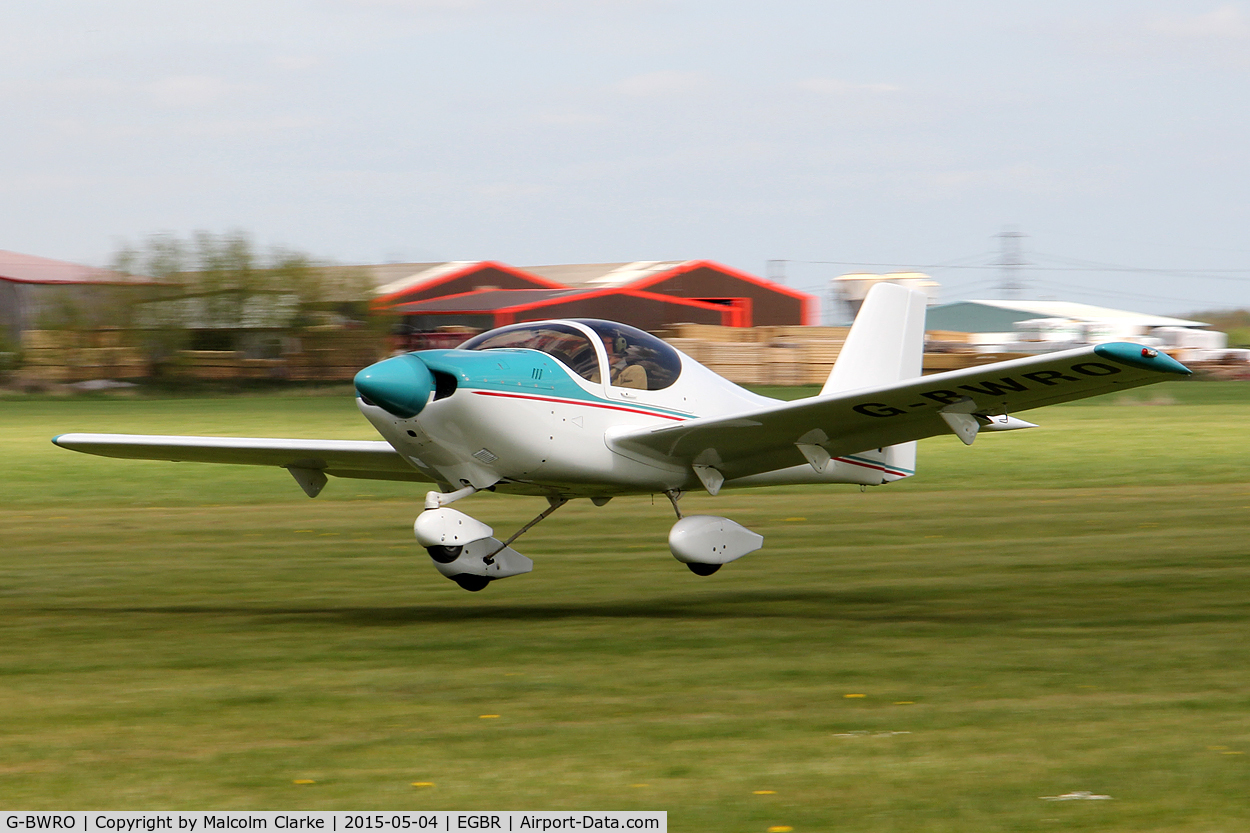 G-BWRO, 1997 Europa Tri-Gear C/N PFA 247-12849, Europa at The Real Aeroplane Club's Auster Fly-In, Breighton Airfield, May 4th 2015.