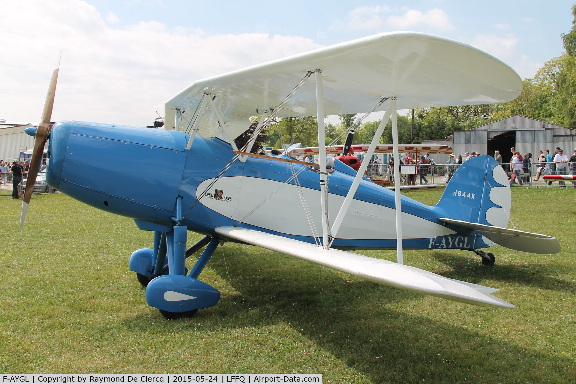F-AYGL, 1930 Great Lakes 2T-1A Sport Trainer C/N 91, Ex N844K Great Lakes imported to France.