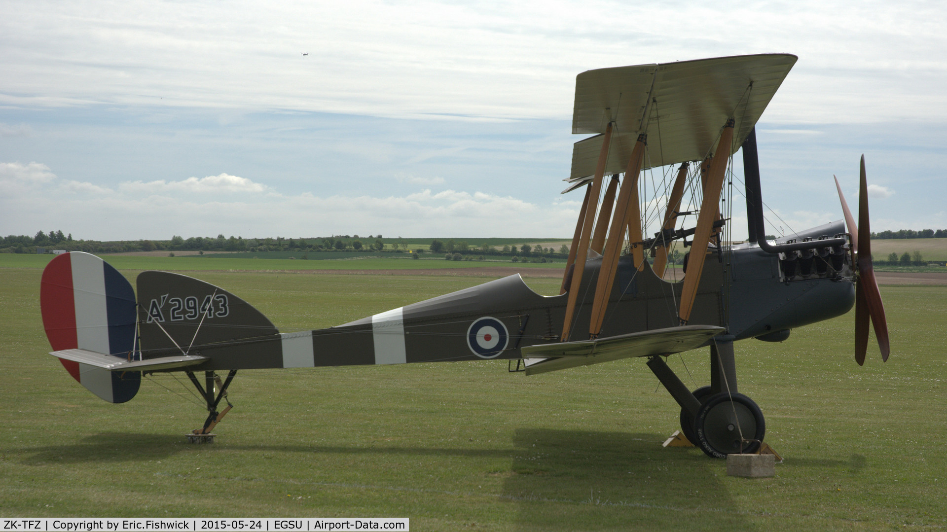 ZK-TFZ, Royal Aircraft Factory BE-2e Replica C/N 753, x. ZK-TFZ at The IWM VE Day Anniversary Air Show, May 2015.