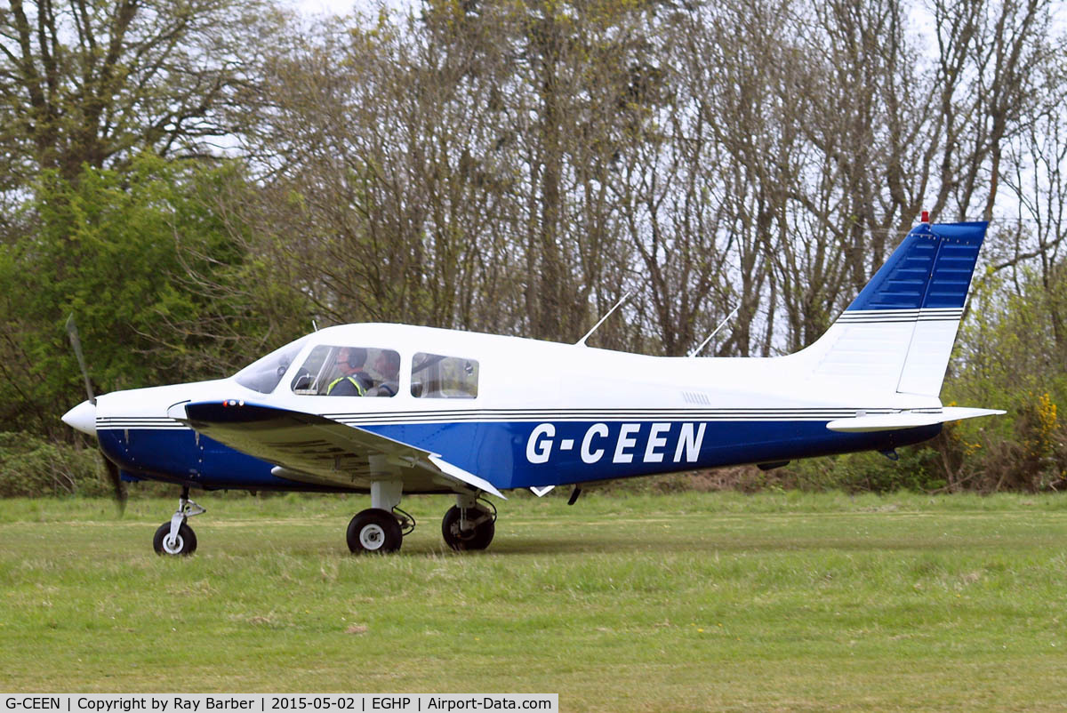 G-CEEN, 1990 Piper PA-28-161 Cadet C/N 2841293, Piper PA-28-161 Cadet [2841293] Popham~G 02/05/2015
