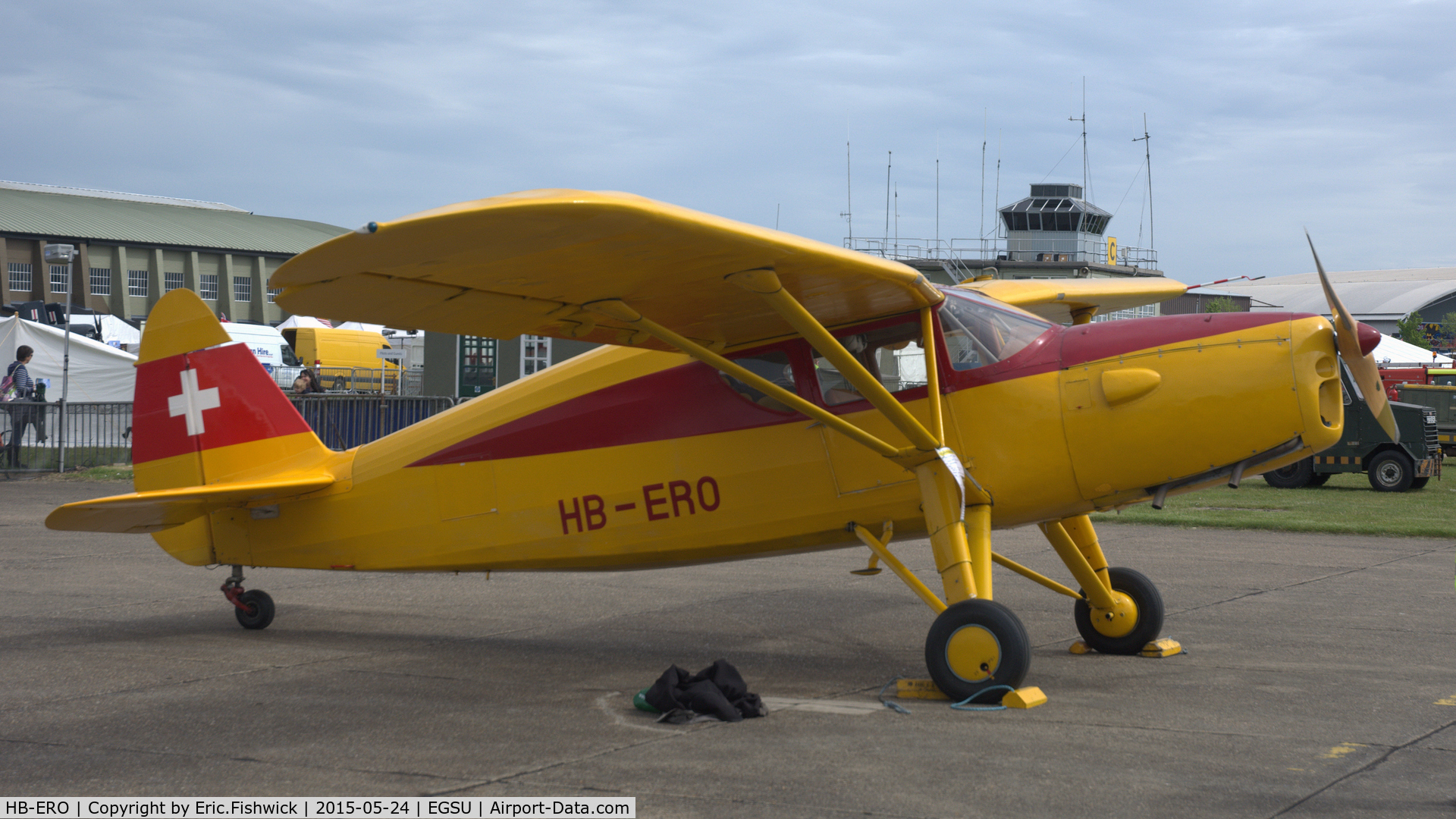 HB-ERO, 1943 Fairchild UC-61K Argus III (24R-46A) C/N 891, 2. HB-ERO at The IWM VE Day Anniversary Air Show, May 2015.