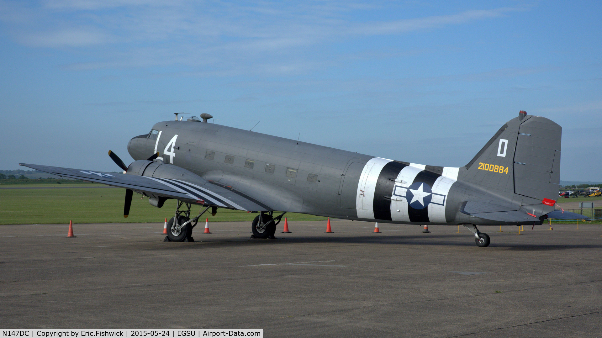 N147DC, 1943 Douglas C-47A-75-DL Skytrain C/N 19347, 1. 2100884 at The IWM VE Day Anniversary Air Show, May 2015.
