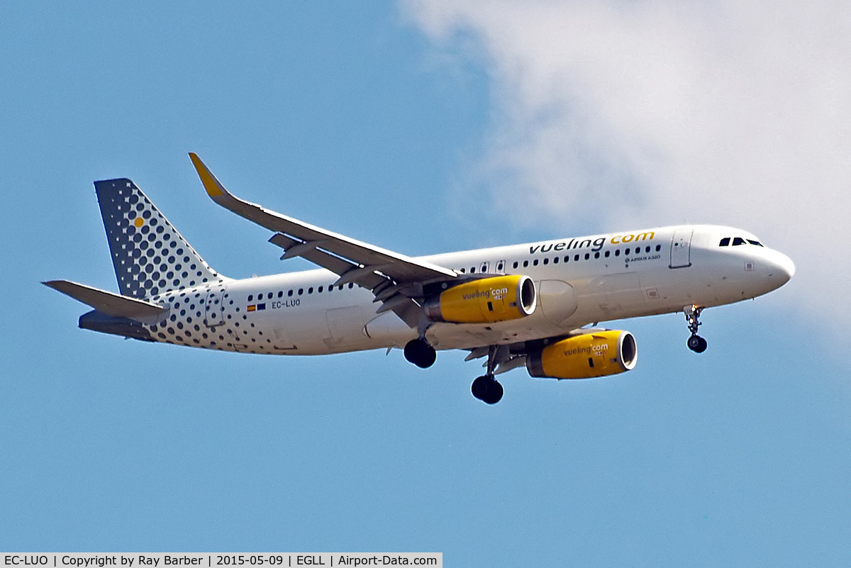 EC-LUO, 2013 Airbus A320-232 C/N 5530, Airbus A320-214(SL) [5530] (Vueling Airlines) Home~G 09/05/2015