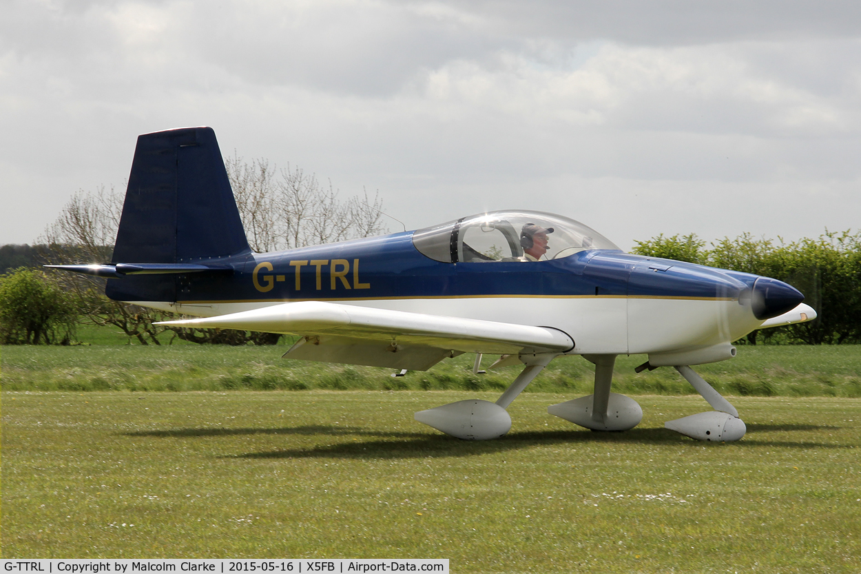 G-TTRL, 2008 Vans RV-9A C/N PFA 320-14248, Vans RV-9A at the opening of Fishburn Airfield's new clubhouse, May 16th 2015.