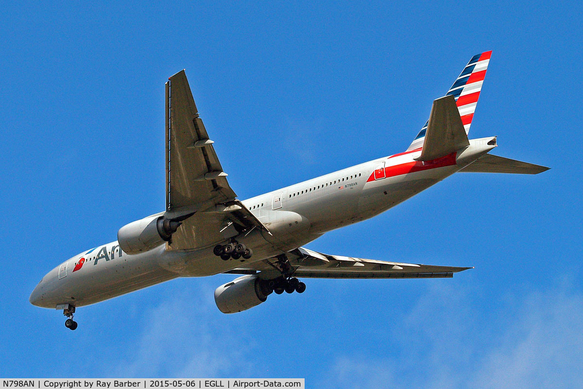 N798AN, 2001 Boeing 777-223 C/N 30797, Boeing 777-223ER [30797] (American Airlines) Home~G 06/05/2015. On approach 27R.