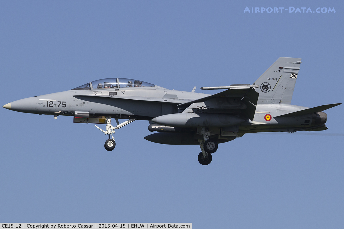 CE15-12, McDonnell Douglas EF-18B(M) Hornet C/N 0558/B092, Frisian Flag 2015