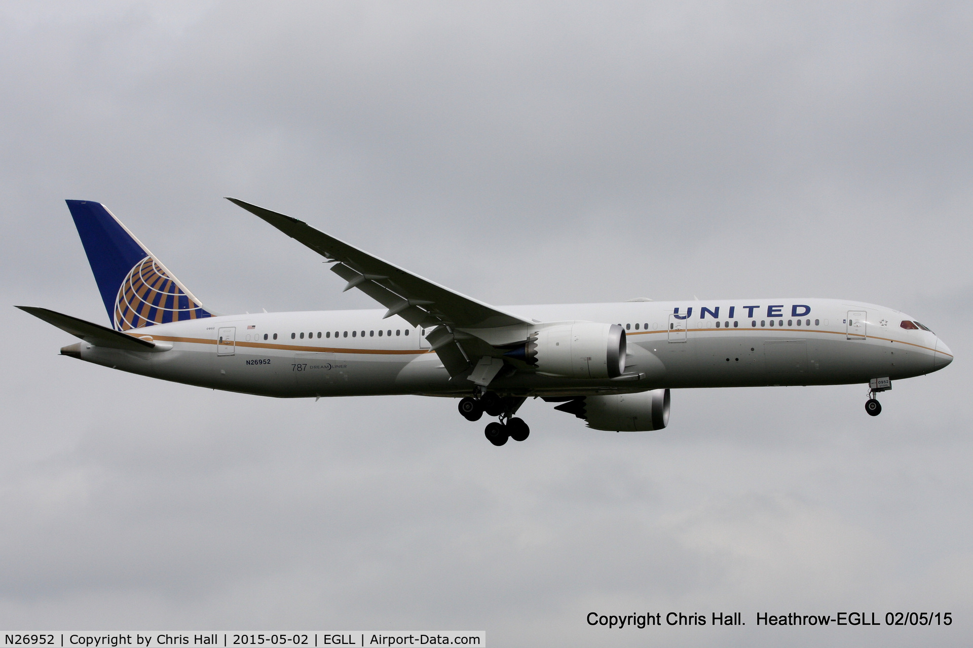 N26952, 2014 Boeing 787-9 Dreamliner C/N 36403, United