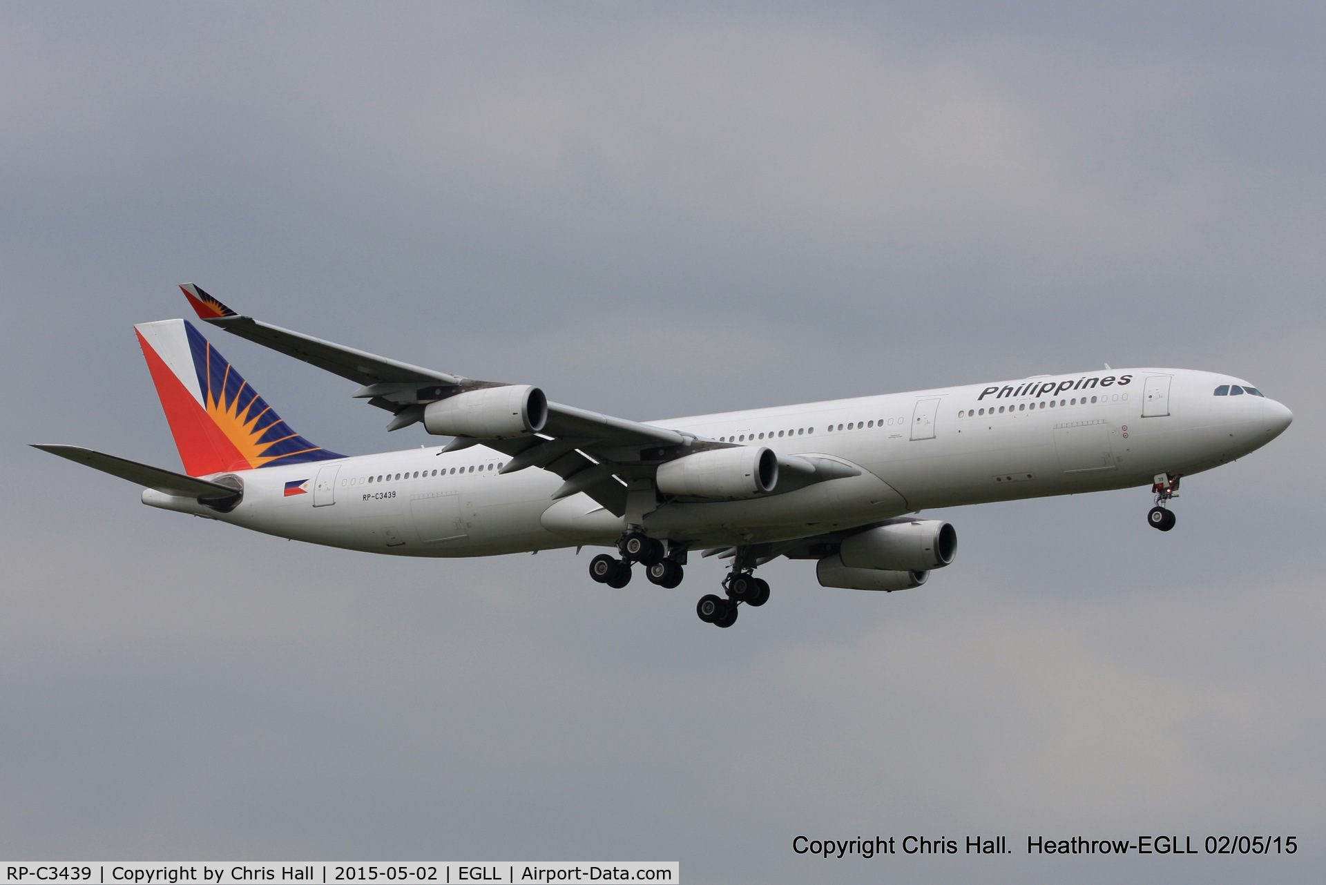 RP-C3439, 2002 Airbus A340-313 C/N 459, Philippine Airlines