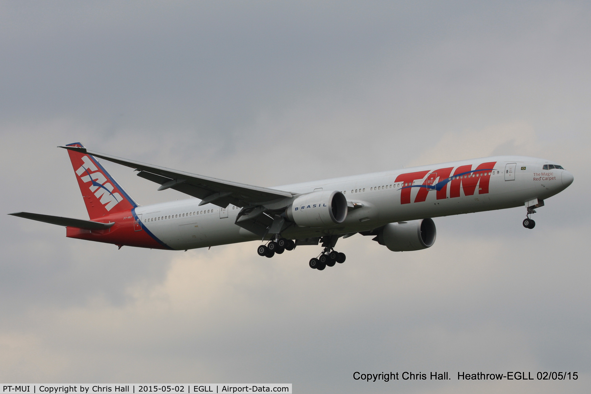 PT-MUI, 2013 Boeing 777-32W/ER C/N 40589, TAM Linhas Aéreas