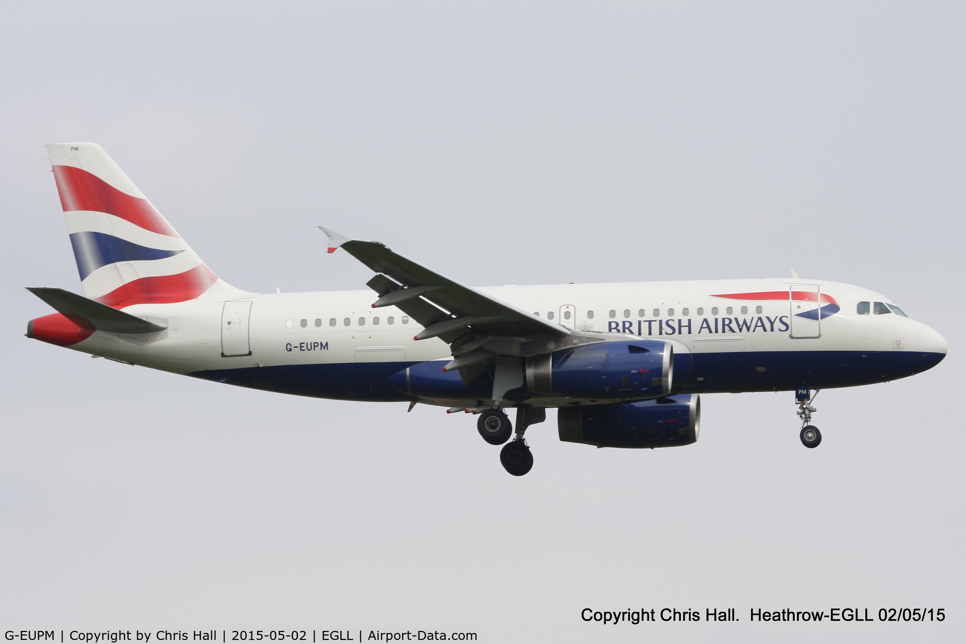 G-EUPM, 2000 Airbus A319-131 C/N 1258, British Airways