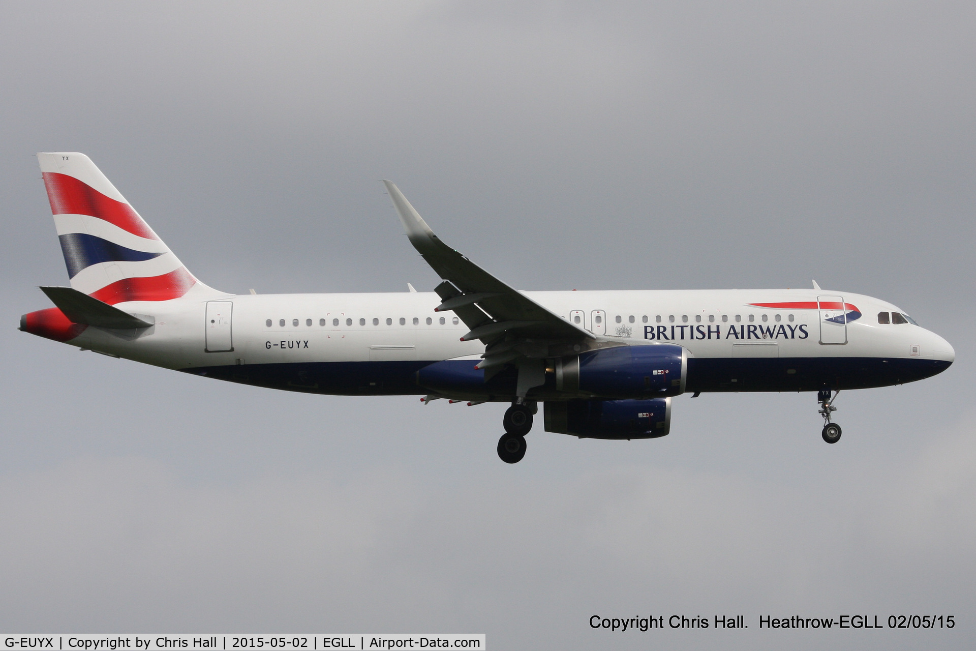 G-EUYX, 2014 Airbus A320-232 C/N 6155, now with Sharklets