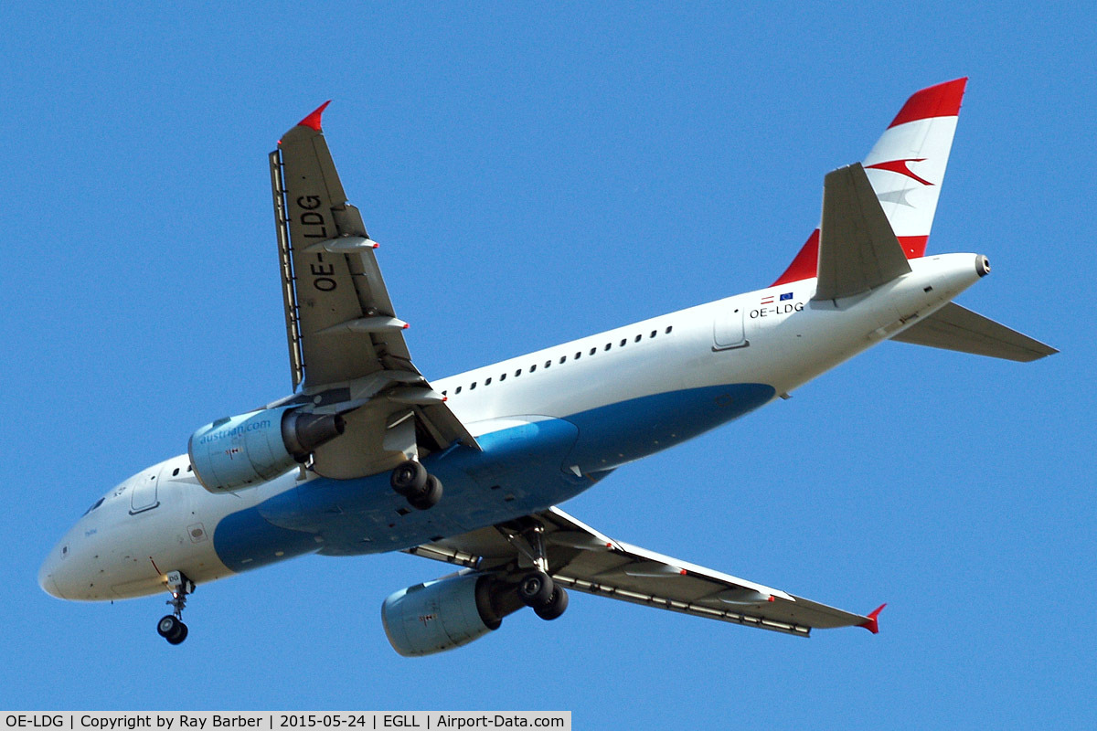 OE-LDG, 2006 Airbus A319-112 C/N 2652, Airbus A319-112 [2652] (Austrian Airlines) Home~G 24/05/2015. On approach 27R.