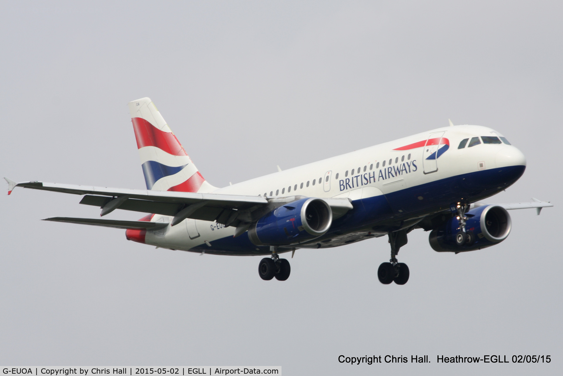 G-EUOA, 2001 Airbus A319-131 C/N 1513, British Airways