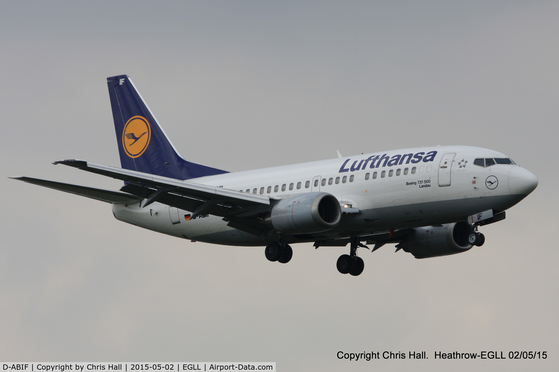D-ABIF, 1991 Boeing 737-530 C/N 24820, Lufthansa