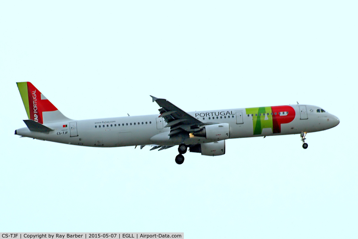 CS-TJF, 2000 Airbus A321-211 C/N 1399, CS-TJF   Airbus A321-211 [1399] (TAP Portugal) Home~G 07/05/2015. On approach 27L.