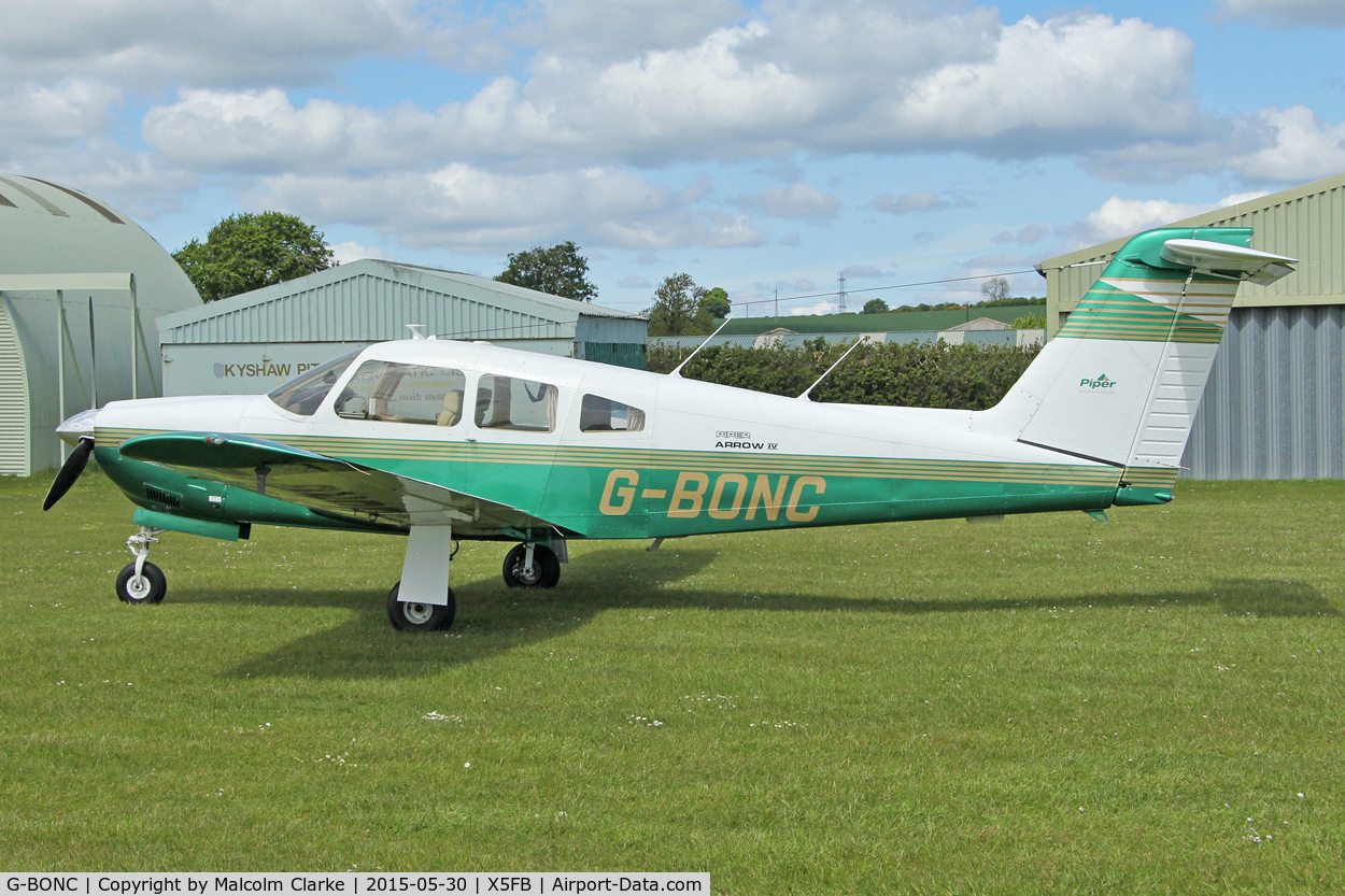 G-BONC, 1979 Piper PA-28RT-201 Arrow IV C/N 28R-7918007, Piper PA-28RT-201 Arrow IV at Fishburn Airfield UK, May 30th 2015.