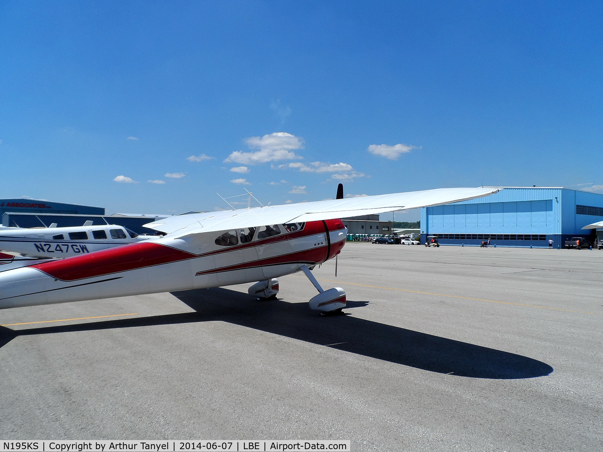 N195KS, 1950 Cessna 195A C/N 7582, On display @ the 2014 Westmoreland County Airshow