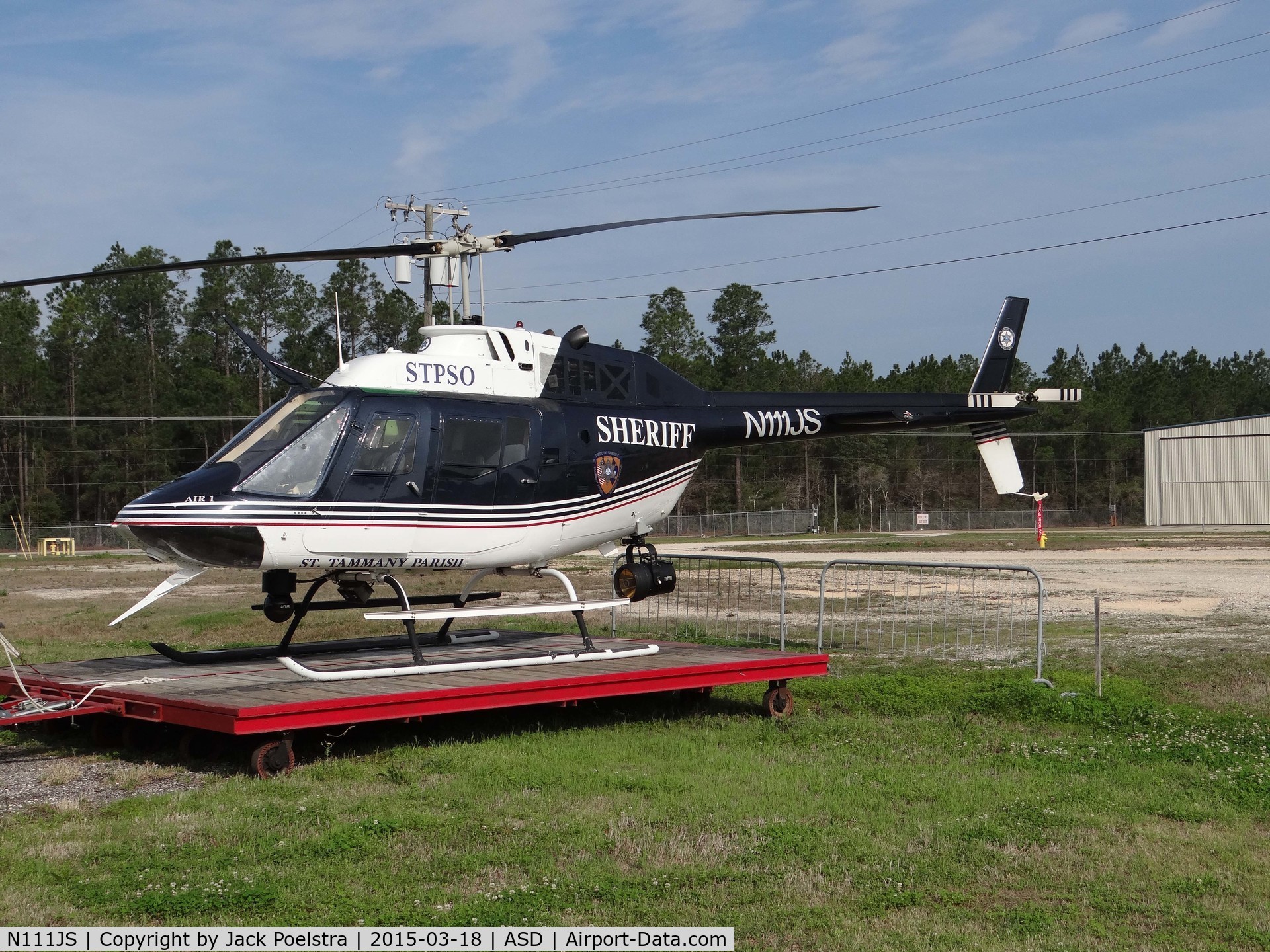 N111JS, Bell OH-58C C/N 11591, OH-58C  of Sheriff  St. Tammany Parish  LA