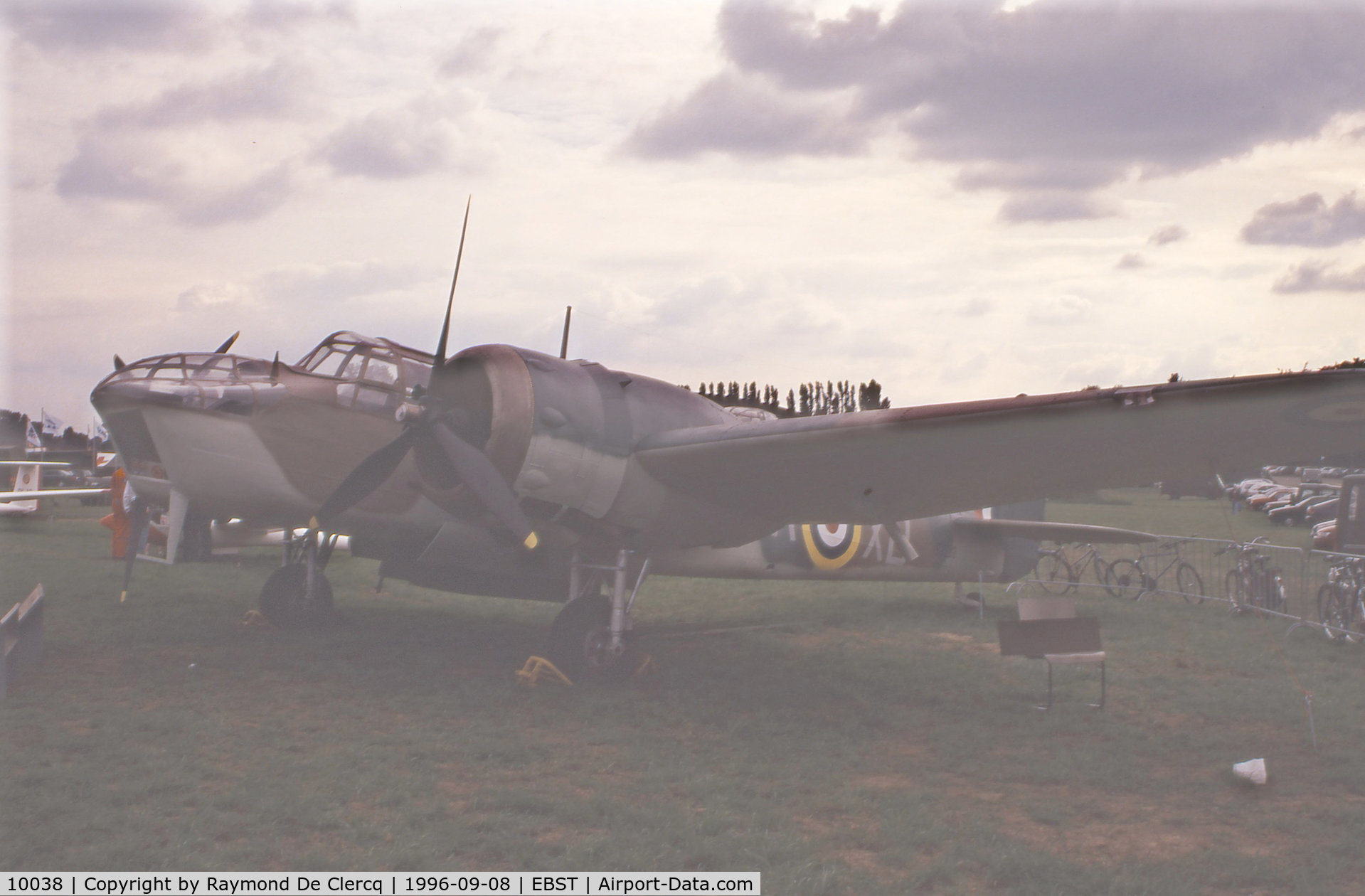 10038, Bristol 149 Bolingbroke Mk.IVT C/N 880-207, On display at the Brustem airshow 1996.
Former RCAF  9895.