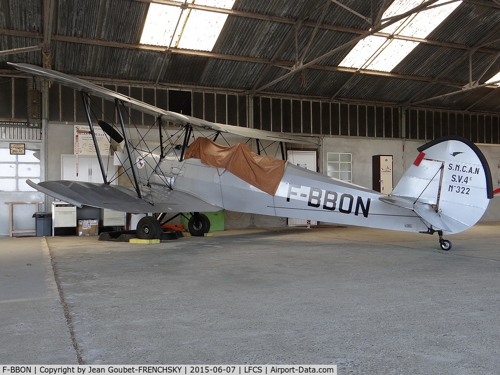 F-BBON, Stampe-Vertongen SV-4C C/N 322, Stampe du Conservatoire de l'Air et de l'Espace d'Aquitaine