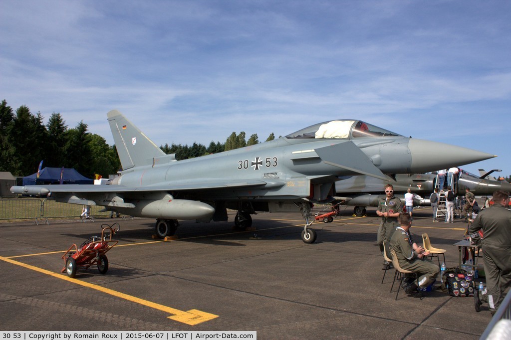 30 53, Eurofighter EF-2000 Typhoon S C/N GS038, Parked