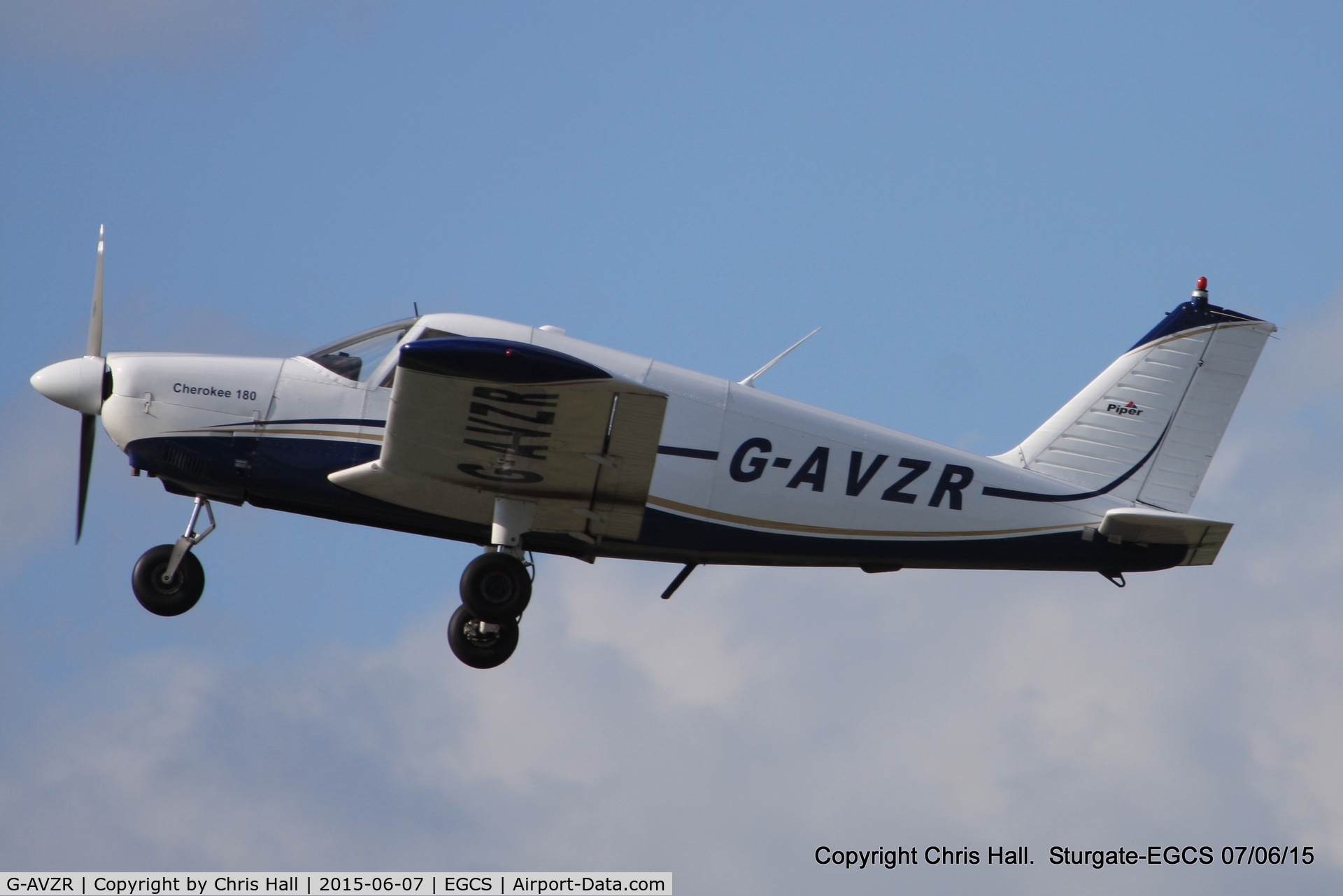 G-AVZR, 1967 Piper PA-28-180 Cherokee C C/N 28-4114, at the Sturgate Summer flyin
